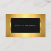 Modern elegant goud zwart stijlvolle professional visitekaartje (Voorkant)