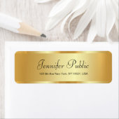 Modern Elegant Gouden Sjabloon Typografie Script Etiket (Insitu)