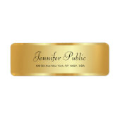 Modern Elegant Gouden Sjabloon Typografie Script Etiket (Voorkant)