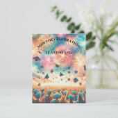 Modern Elegant Graduation Party Kaart (Staand voorkant)