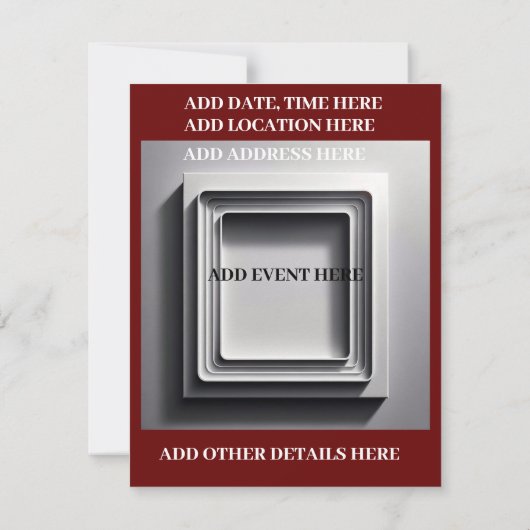 Modern Elegant Graduation Party Kaart (Achterkant)