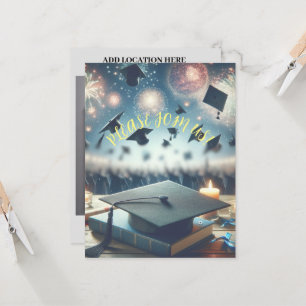 Modern Elegant Graduation Party Kaart