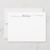 Modern elegant grafisch script bedankt kalligrafie notitiekaartje (Voorkant)