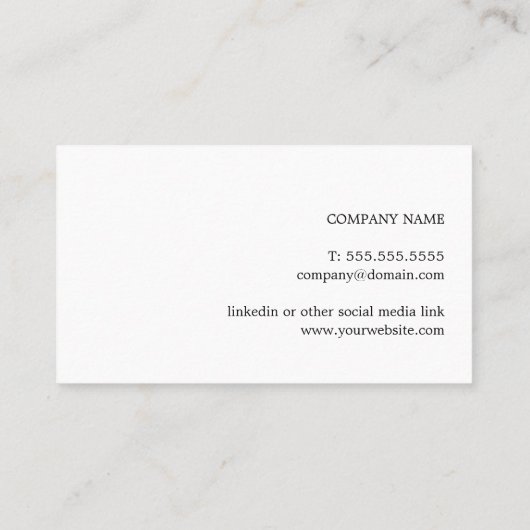 Modern Elegant Gray Faux Silver Line Attorney Visitekaartje (Achterkant)