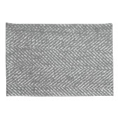 Modern Elegant Gray Herringbone Kussensloop (Achterkant-Rechts)