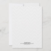 Modern Elegant Green & Blue Chevron Vrijgezellenfe Kaart (Achterkant)