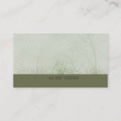 Modern Elegant Green Landscaping Lawn Care Mowing Visitekaartje (Achterkant)