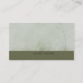 Modern Elegant Green Landscaping Lawn Care Mowing Visitekaartje (Achterkant)