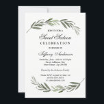 Modern Elegant Green Leaf Sweet 16 Invite Kaart<br><div class="desc">Modern Elegant Green Leaf Sweet 16 Invite Matching collectie in Niche and Nest store.</div>