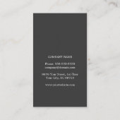 Modern Elegant Green Leaves Visitekaartje (Achterkant)