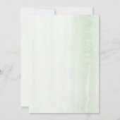 Modern Elegant Greenery Cute Baby shower Kaart (Achterkant)