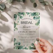 Modern Elegant Greenery Vrijgezellenfeest Acryl Uitnodigingen