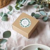 Modern Elegant Greenery Vrijgezellenfeest Ronde Sticker