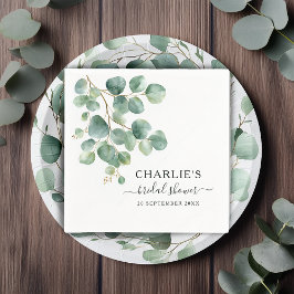 Modern Elegant Greenery Vrijgezellenfeest Servet