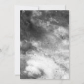 Modern, Elegant Grey Marble Save The Date (Achterkant)