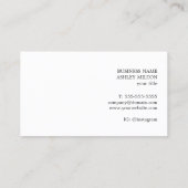 Modern Elegant Grey Roos Golden Stripes Visitekaartje (Achterkant)