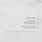 Modern elegant grijs gedrukte KraftPaper-consultan Visitekaartje (Achterkant)