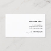 Modern elegant grijs ontwerp visitekaartje (Achterkant)