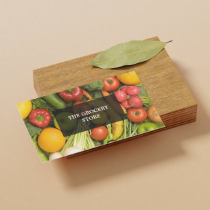 Modern Elegant Grocery Visitekaartje