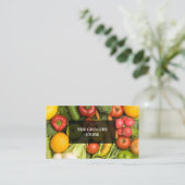 Modern Elegant Grocery Visitekaartje (Staand voorkant)