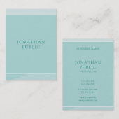 Modern Elegant Groen Eenvoudige Sjabloon Professio Visitekaartje (Voorkant / Achterkant)