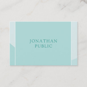 Modern Elegant Groen Eenvoudige Sjabloon Trendy Visitekaartje