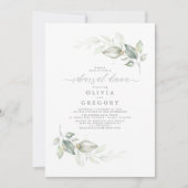 Modern Elegant Groen repetitie diner Kaart (Voorkant)