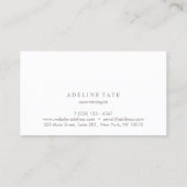 Modern Elegant Hair Stylist Roos Gold Sequin Comb. Visitekaartje (Achterkant)