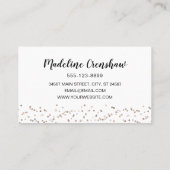 Modern Elegant Hair Stylist Visitekaartje (Achterkant)