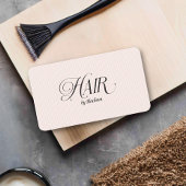 Modern Elegant Hair Stylist Vrouwelijke Blush Roze Visitekaartje