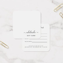Modern Elegant Hair Stylist White Gift Certificate