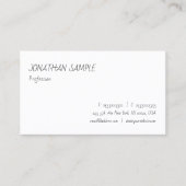 Modern Elegant Hand Script Simple Sjabloon Trendy Visitekaartje (Voorkant)