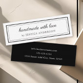 Modern elegant handgemaakt met Logo liefdesproduct Mini Visitekaartje