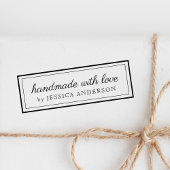 Modern elegant handgemaakt met Logo liefdesproduct Zelfinktende Stempel