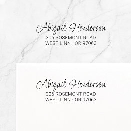 Modern Elegant Handgeschreven 10a | Retouradres Zelfinktende Stempel