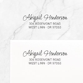 Modern Elegant Handgeschreven 10a | Retouradres Zelfinktende Stempel