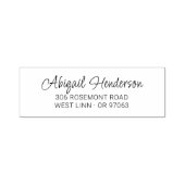 Modern Elegant Handgeschreven 10a | Retouradres Zelfinktende Stempel (Design)