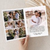 Modern Elegant Handgeschreven Script 7-foto bruilo Bedankkaart