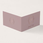 Modern Elegant Handgeschreven Script Sjabloon Luxe Visitekaartje (Buitenkant)