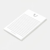  Modern Elegant Handgetekend Boeket gevoerd Post-it® Notes (Schuin)