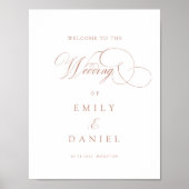 Modern, elegant, handschrift lettertype, bruiloft poster (Voorkant)