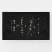 Modern, elegant, handschrift lettertype, zwarte br spandoek (Horizontaal)