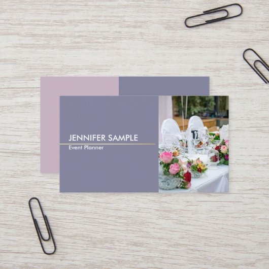 Modern Elegant Harmonic Colours Event Visitekaartje (Voorkant / Achterkant in situ)