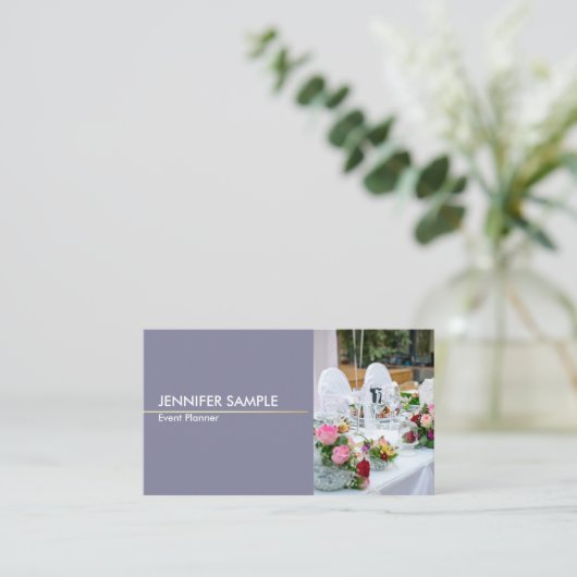 Modern Elegant Harmonic Colours Event Visitekaartje (Staand voorkant)