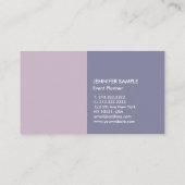 Modern Elegant Harmonic Colours Event Visitekaartje (Achterkant)