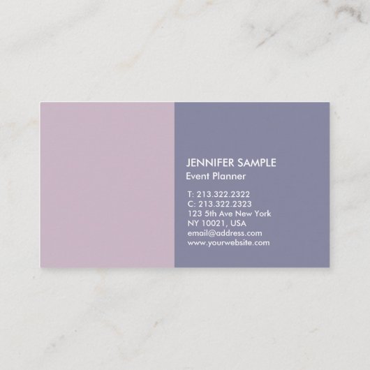 Modern Elegant Harmonic Colours Event Visitekaartje (Achterkant)