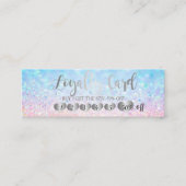 Modern Elegant Hearts Bokeh Klantenkaartje (Voorkant)