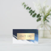 Modern Elegant Hearts Brush Stroke Klantenkaartje (Staand voorkant)