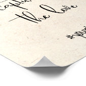 Modern Elegant Help vastleggen Liefde Weddenschap Poster (Hoek)