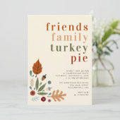 Modern Elegant Herfst najaar Thanksgiving Kaart (Staand voorkant)